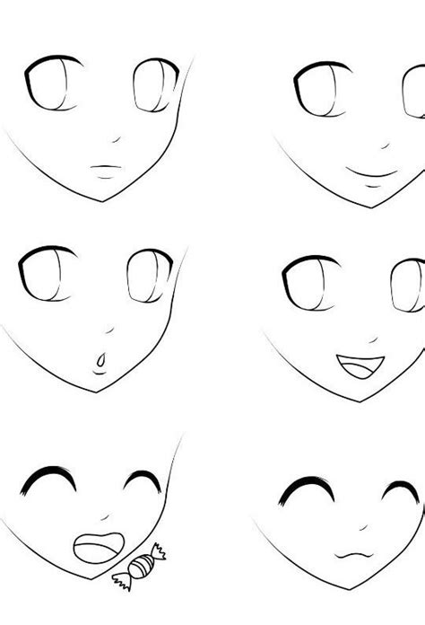 Resultado De Imagen Para Dibujos De Anime Expresiones Anime Como