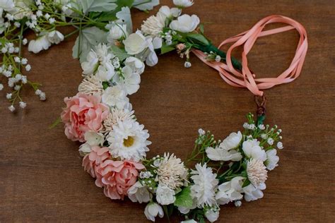 Diy Dog Collar Flower Flower Dog Collar For Weddings Peach And Cream By
