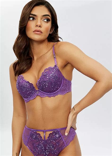 The Icon Underwired Padded Plunge Bra By Ann Summers Look Again