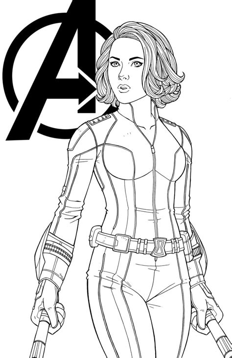 Black Widow Coloring Pages 🖌 To Print And Color