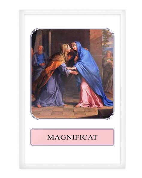 Prayer Card The Magnificat Catholic T Religious Prayer Etsy