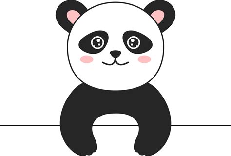 Panda Bear Clipart Design Illustration 9383801 Png