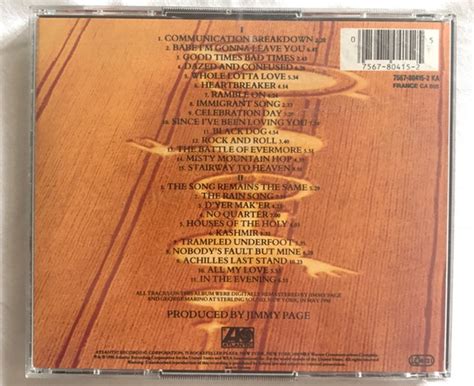 Led Zeppelin Remasters 1990 Cd Discogs