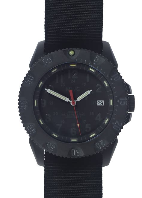 mwc p656 2023 model titanium tactical series watch with subdued dial military industries