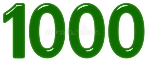 Numeral 1000 One Thousand Isolated On White Background 3d Render