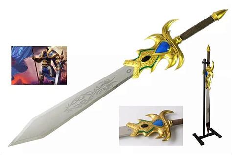 Espada Real Garen Lol League Of Legends Exclusiva Cosplay Tenda Medieval