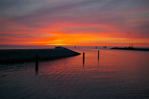Free Picture Sunrise Twilight Water Dawn Dusk Beach Sea Sun