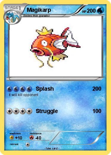Pokémon Magikarp 863 863 Splash My Pokemon Card