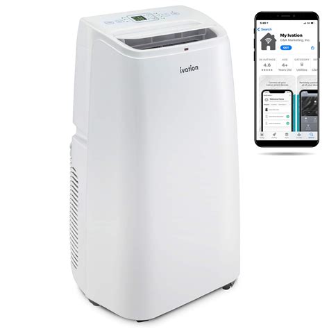 Buy Ivation 10,000 BTU Portable Air Conditioner with Wi-Fi for Rooms Up