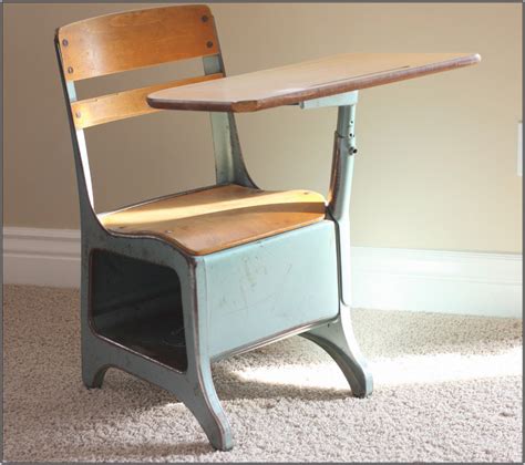 We've all seen these dated desks at yard sales and thrift stores so it's a perfect opportunity to share 5 ideas to update old desks! Old School Desks Redone - Desk : Home Design Ideas # ...