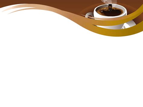 Coffee Table Powerpoint Templates Brown Food And Drink Free Ppt