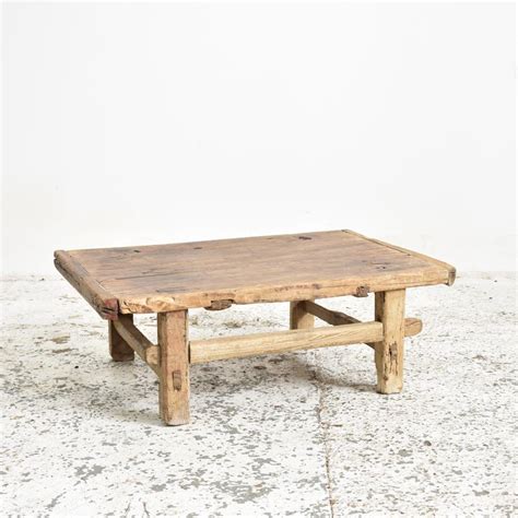 Small Rustic Elm Coffee Table For Sale At Pamono