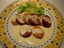 Sausage with duchess potatoes and a Mont d'Or fondue - Cooking-ez.com