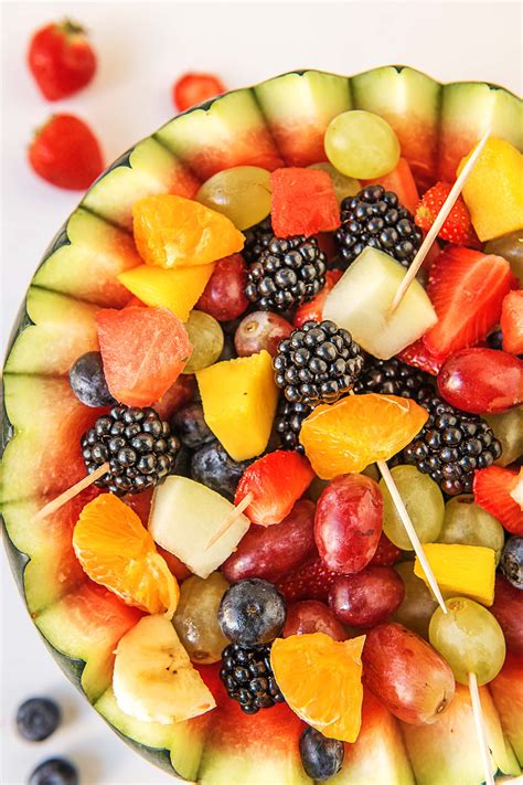Filled with fresh strawberries, oranges, bananas, grapes and blueberries. 6 Simple Fruit Salad Ideas That'll Save Snacktime ...