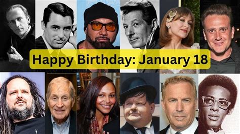 January 18 Famous People Happy Birthday Youtube