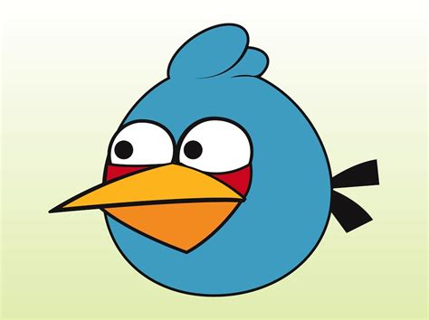 Blue Angry Bird Vector Art And Graphics