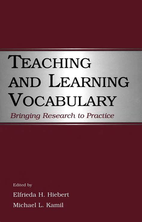 Teaching And Learning Vocabulary Books And Activities