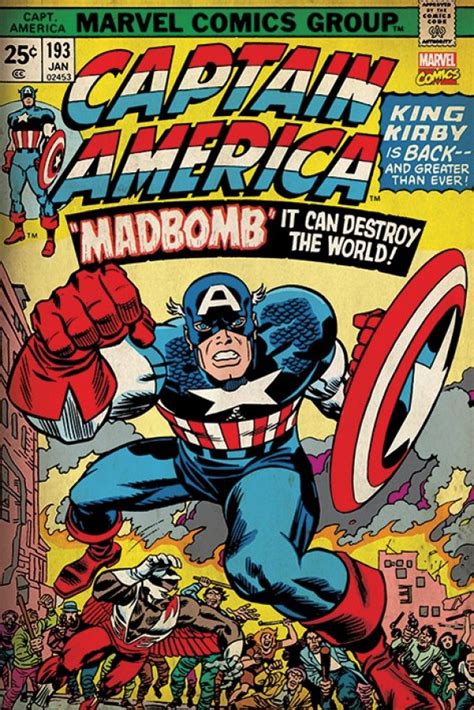 Marvel Posters Marvel Retro Captain America Poster
