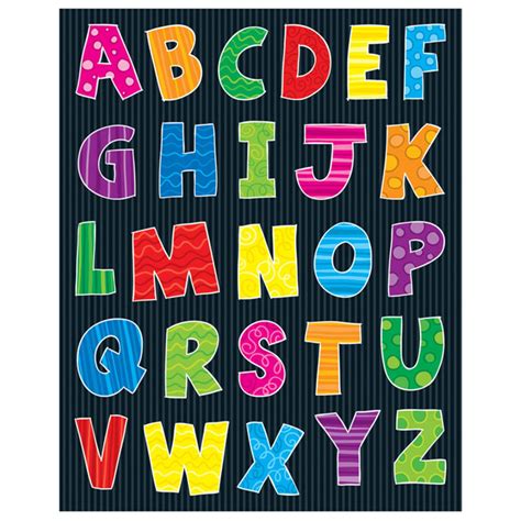 Alphabet Uppercase Letters Shape Stickers 156 Sti