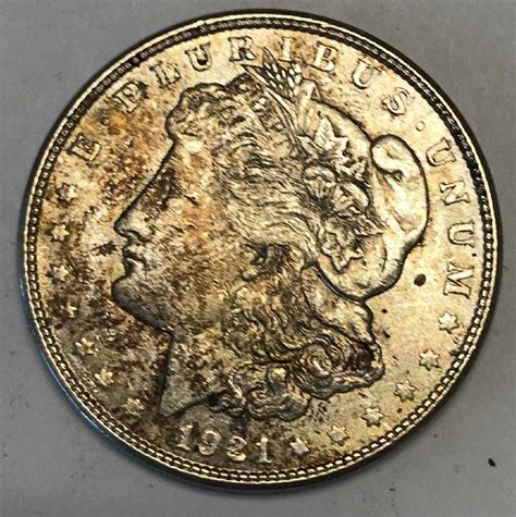 One Dollar E Pluribus Unum 1921 Morgan Usa Silver Coin
