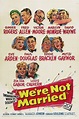 We're Not Married (1952) | Carteles de cine, Comedias románticas, Cine
