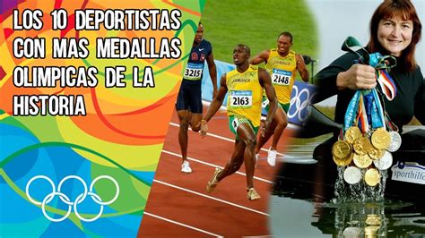 Los 10 Deportistas Con Mas Medallas Olimpicas De La Historia Youtube