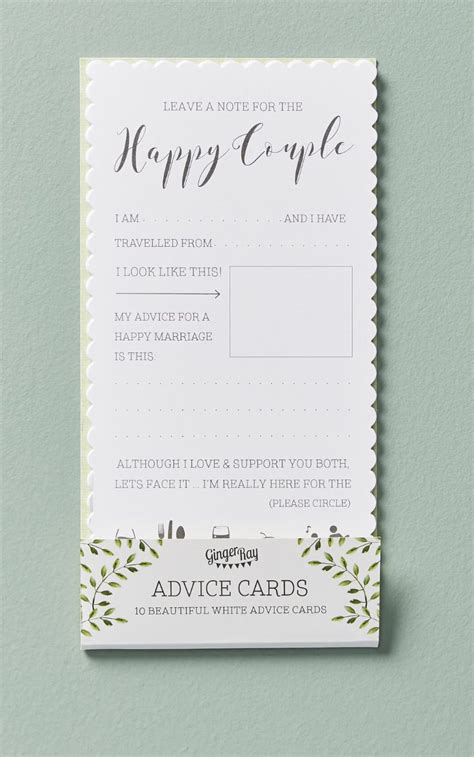 You should also wish the future bride love and laughter on her upcoming wedding day and marriage. Bridal shower gift: newlywed advice cards | Newlywed ...