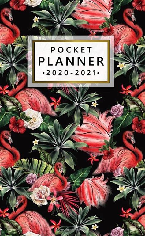 Pocket Planner 2020 2021 Two Year Schedule Agenda And Calendar With Monthly Spread View