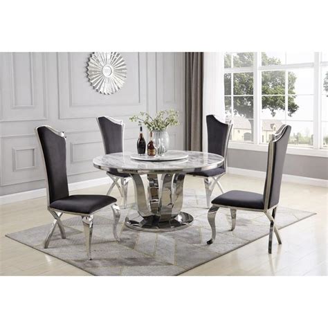 Silver Base Dining Table Bq 16 Modern Dining