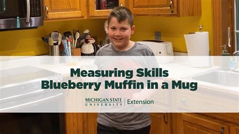 Blueberry Muffin In A Mug Measuring Skills With Brennan Youtube