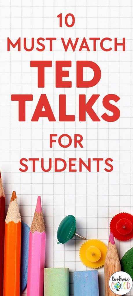 The Best Ted Talks For Students In Middle School And High School