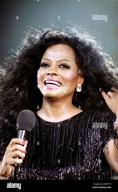 Singer Diana Ross Beams During A Performance At New Yorks Radio City Music Hall On June 15