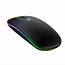 AUTCARIBLE Gaming Mouse Colorful Luminous Wireless Bluetooth 51 
