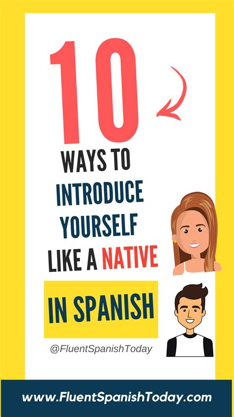 Luckily, you don't actually have to know a lot of spanish to have a basic, introductory conversation. introduce yourself in spanish - basic spanish - fluent spanish today | Spanish lessons for kids ...