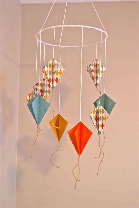 Paper Kite Mobile For My Kids One Day Origami Mobile Paper