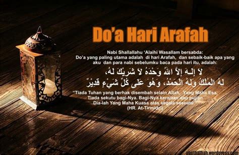 Mulai dari doa makan, doa tidur, doa di dalam masjid, doa belajar. Doa Arafah
