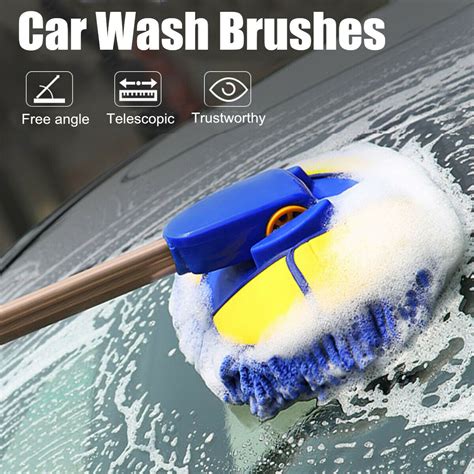 Car Wash Brush Super Soft Heavy Duty Clean Truck Suv Telescoping Handle