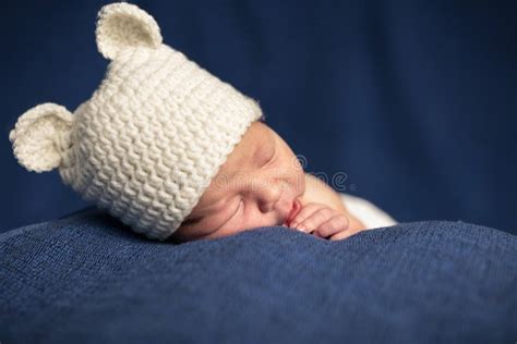 Cute Newborn Baby Is Sleeping Stock Image Image Of Born Newborn