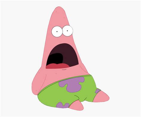 Patrick Star Surprised Free Transparent Clipart Clipartkey