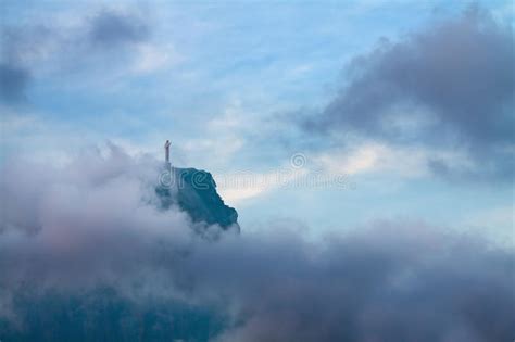 Christ The Redeemer In Clouds Rio De Janeiro Editorial Stock Photo
