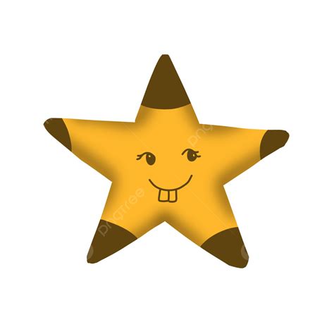 Hand Painted Yellow Star Star Yellow Hand Painted Png Transparent