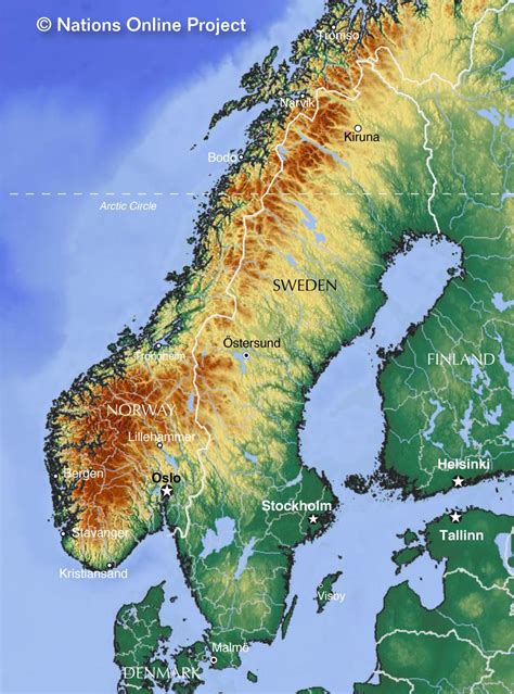 Large detailed map of sweden with cities and towns. Political Map of Sweden - Nations Online Project