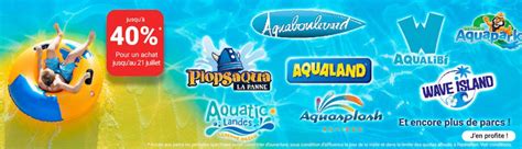 Promos Parcs Aquatiques Aqualand Aquasplash Wave Island