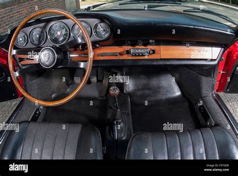 1966 Porsche 911 Classic German Air Cooled Sports Car Interior Stock