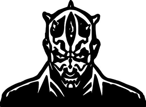 Comic Decals And Cartoon Decals Star Wars Darth Maul