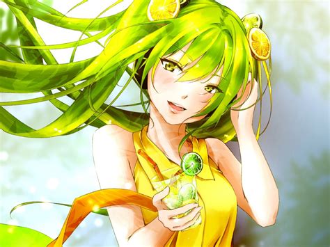Desktop Wallpaper Cute Hatsune Miku Green Hair Hd Image Picture