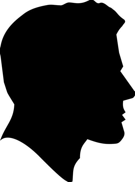 Clipart Male Profile Silhouette