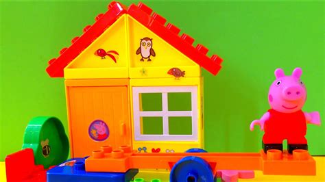 Background toys (such as the jack in the box). Peppa Pig Home Playset - YouTube