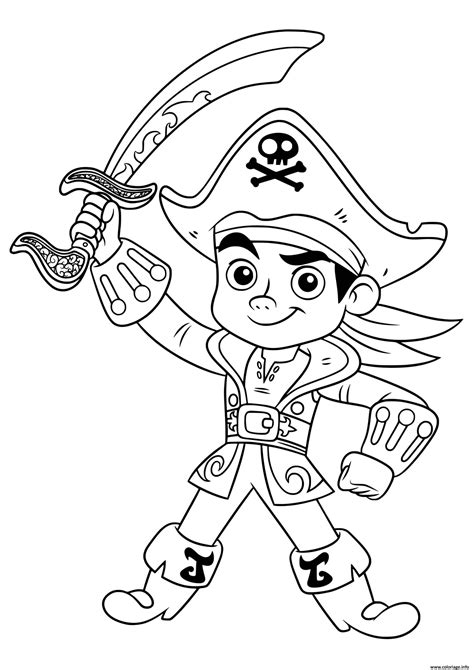 Coloriage Pirate Garcon Jack Dessin Pirate à Imprimer