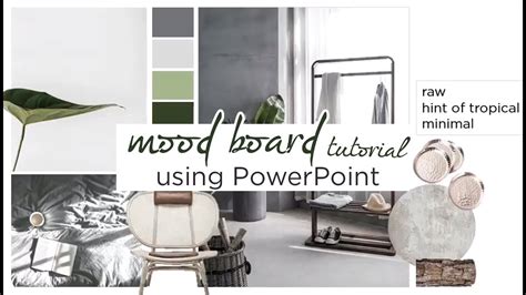 How To Create An Interior Design Mood Board Using Powerpoint Tutorial Aseelbysketchbook You